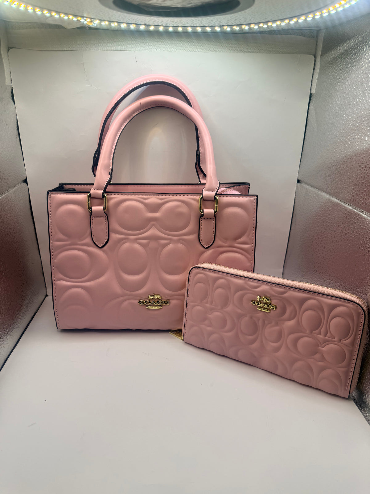Pink Coach Maggie Tote Handbag