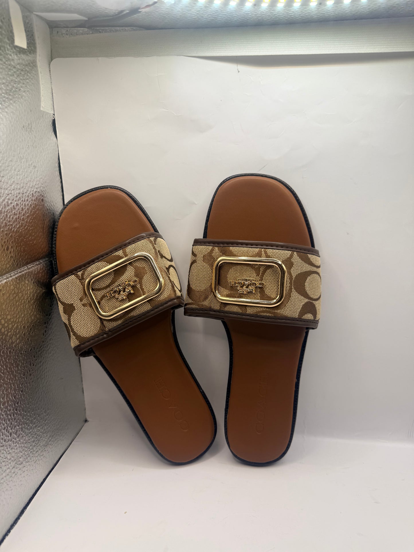 Brown Coach Slides