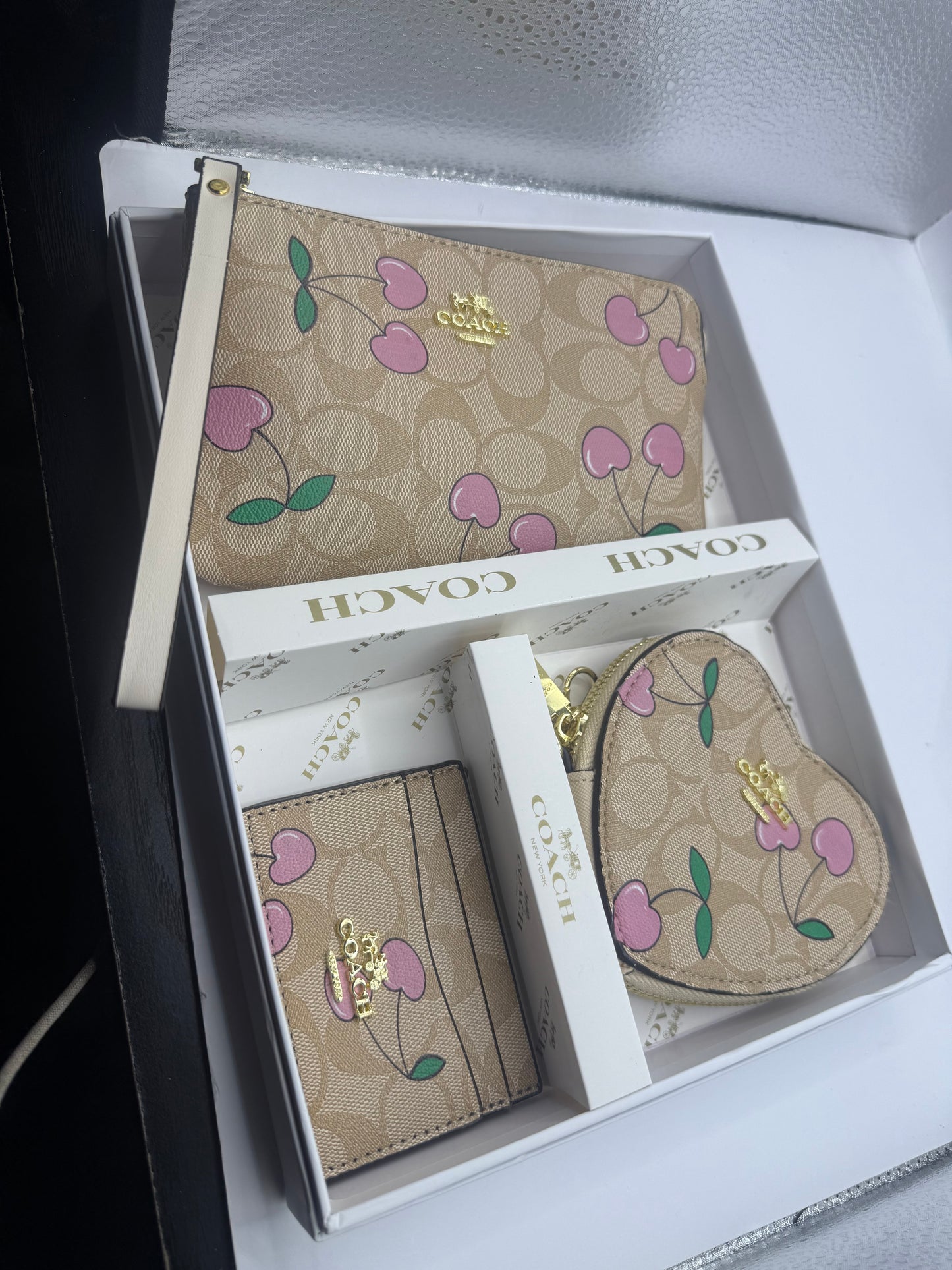 Coach Wristlet 3 piece Set