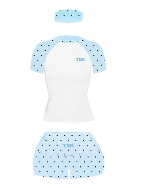 Blue Polka Dot 3-pc Set