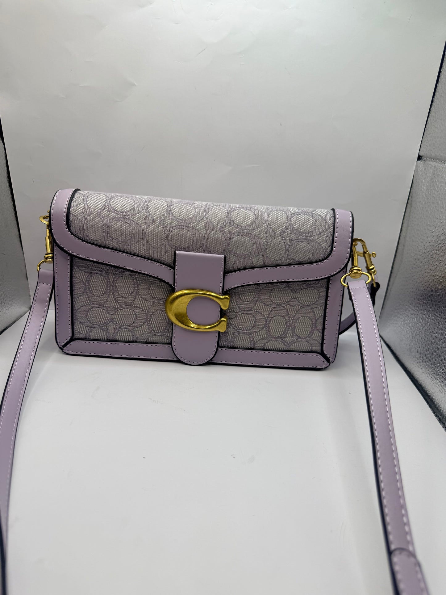 Purple Coach Tabby Handbag