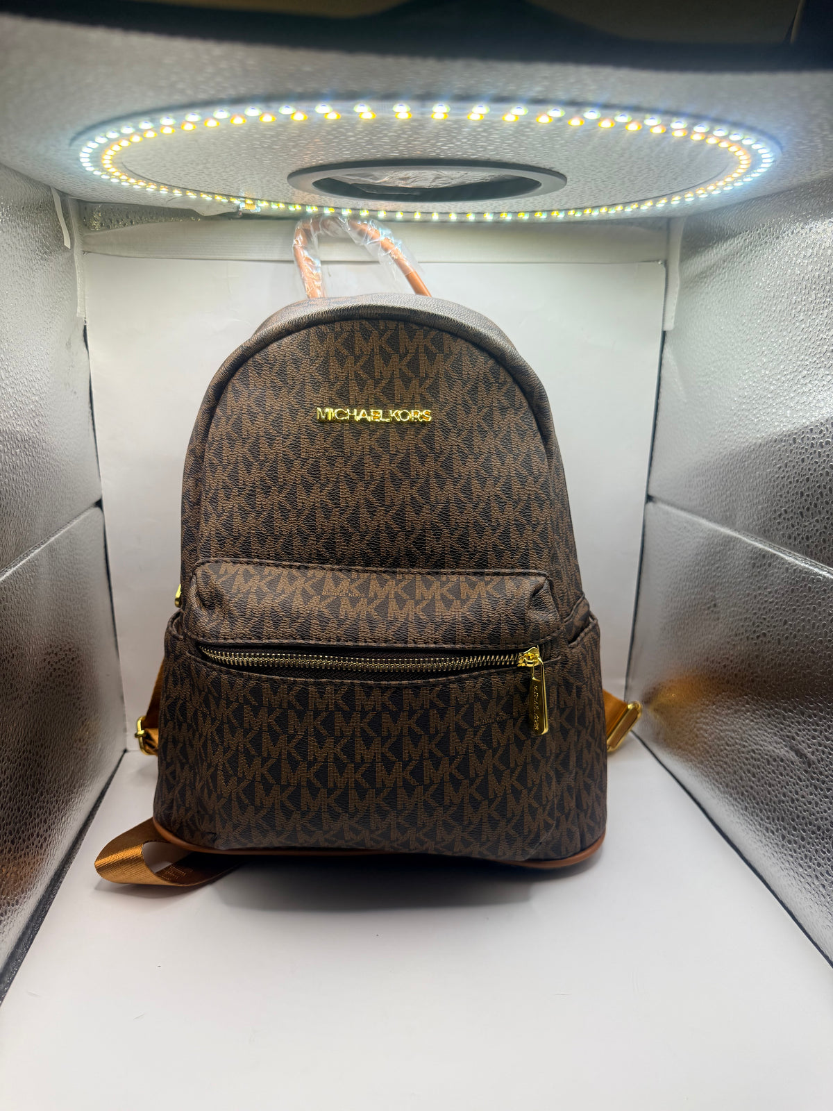 Brown MK Backpack