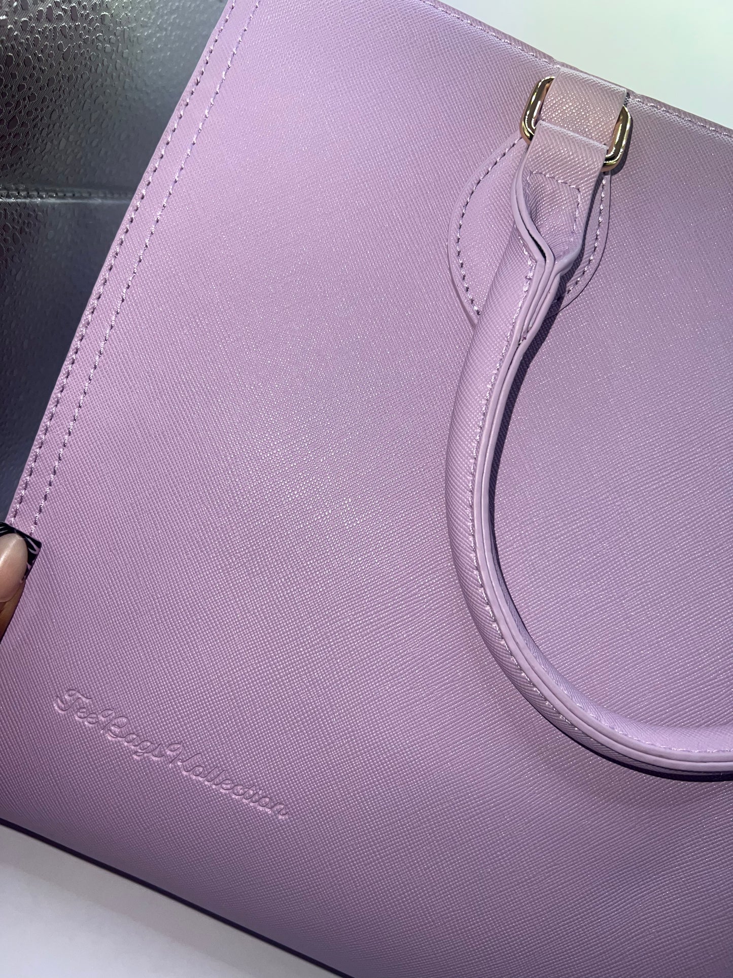 TBK Purple Handbags w/Wallet