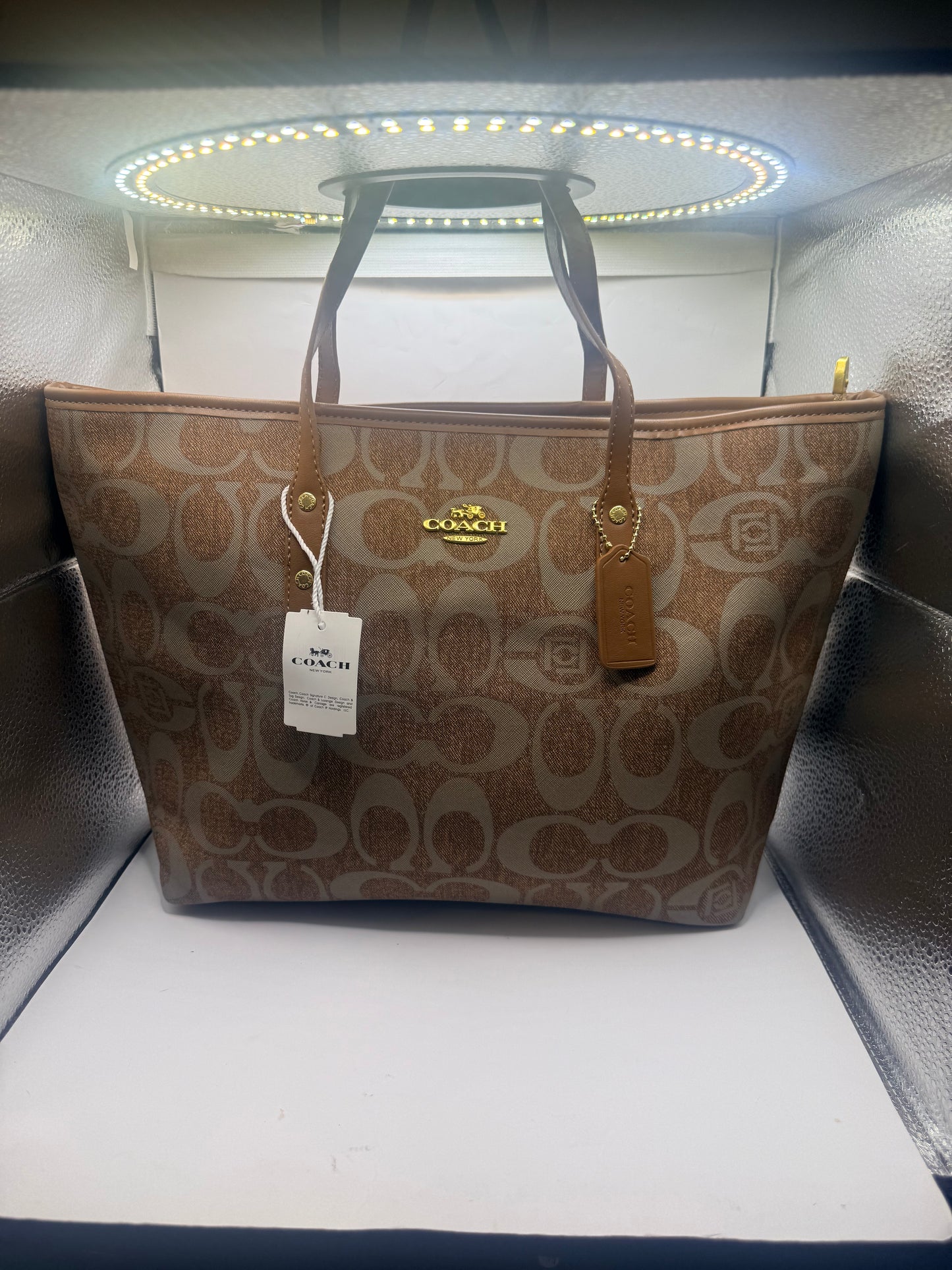 Brown Coach Tote Bag