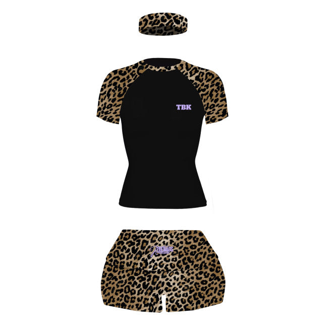 3 pc black cheetah set