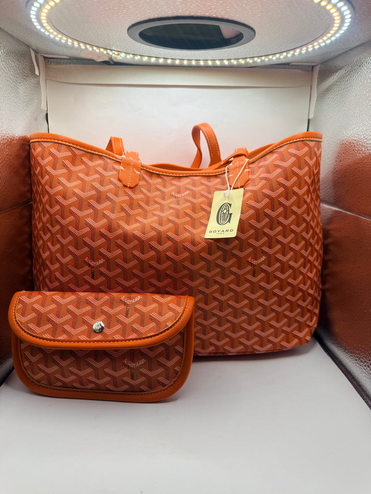 Orange Goyard Handbag