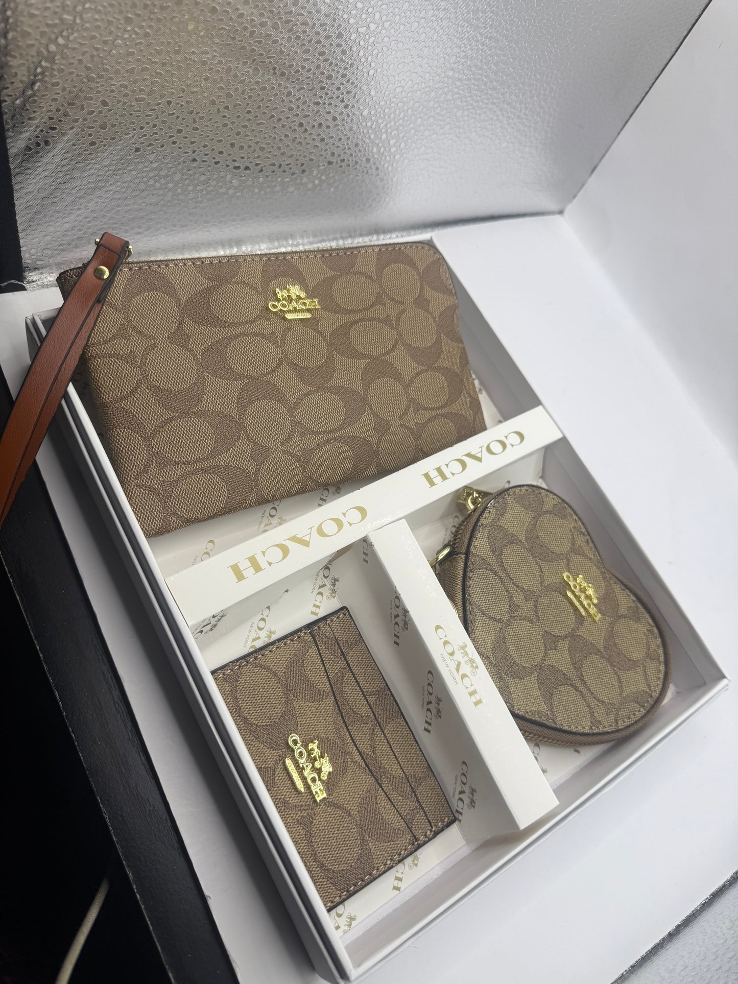 Coach Wristlet 3 piece Set