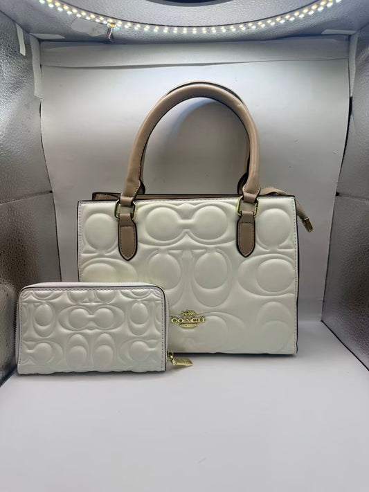 White Coach Maggie Tote Handbag