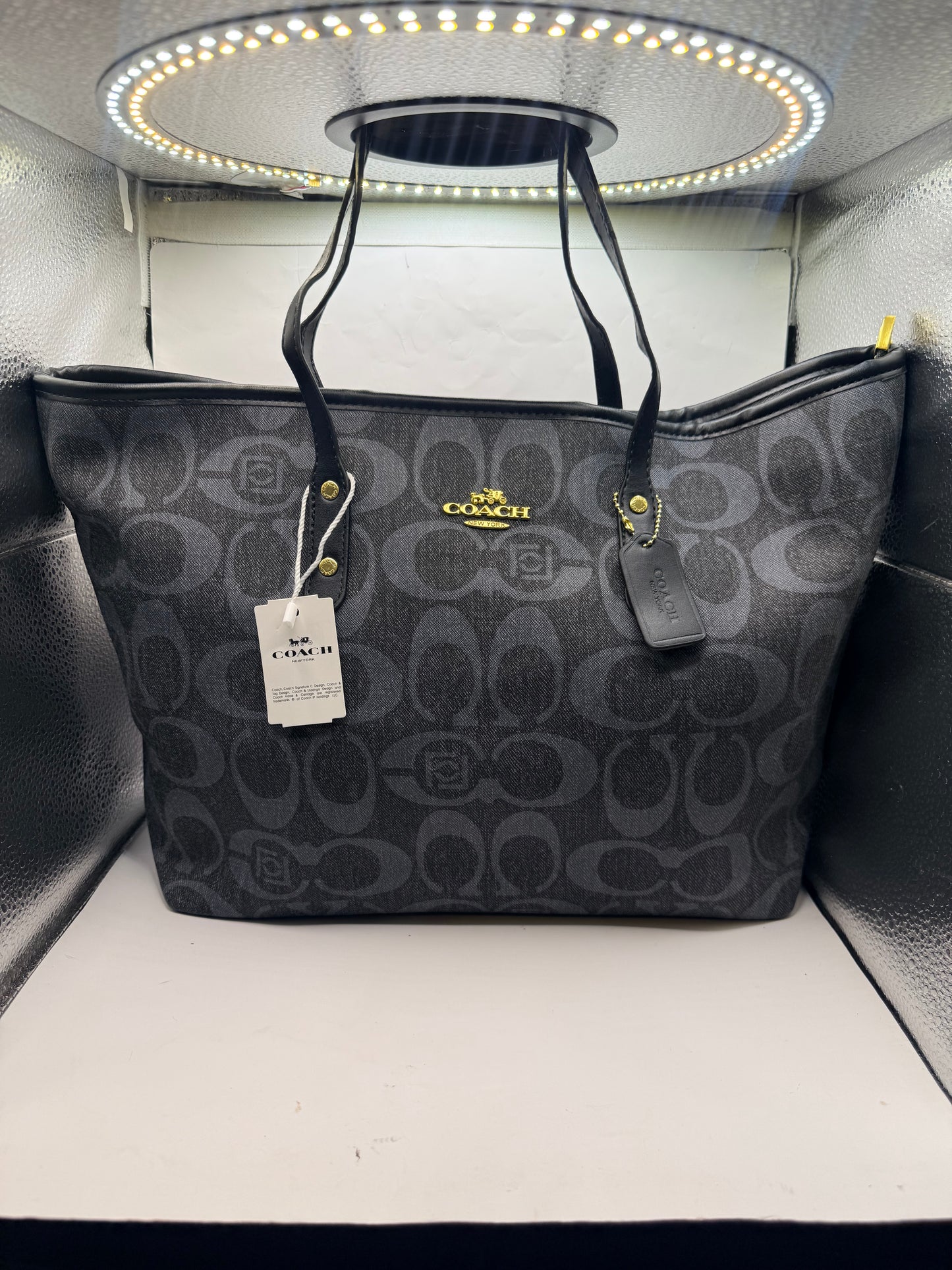Black Coach Tote Bag
