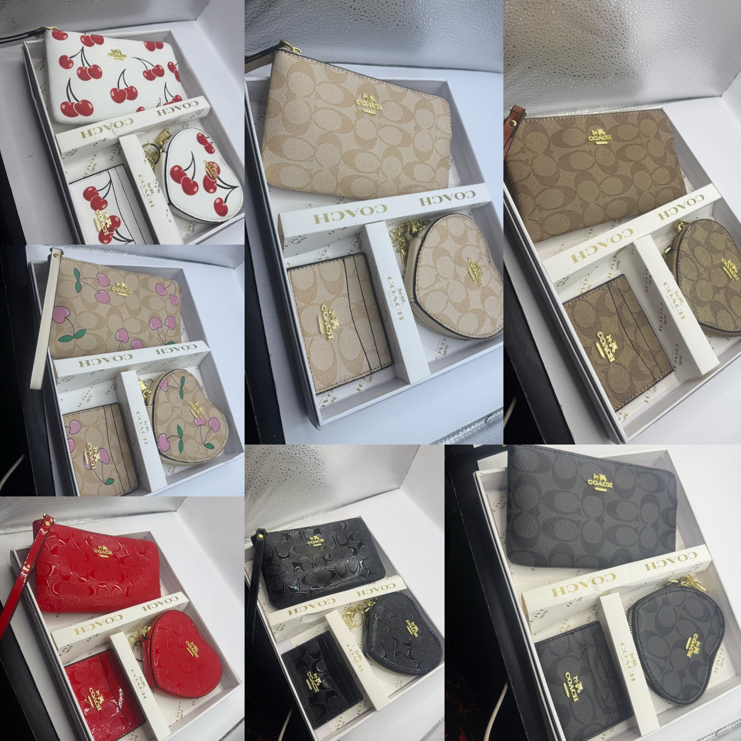 Coach Wristlet 3 piece Set