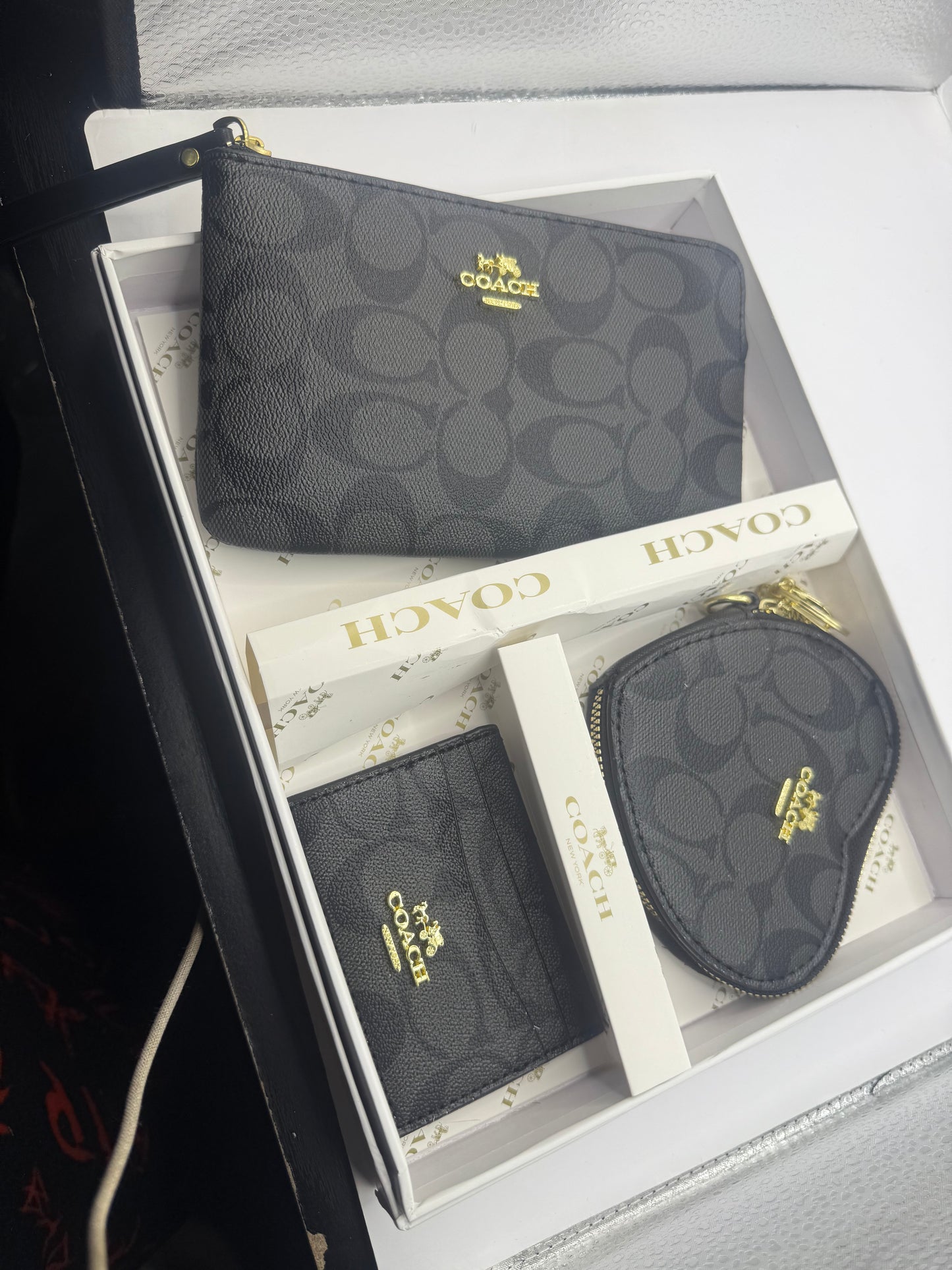 Coach Wristlet 3 piece Set