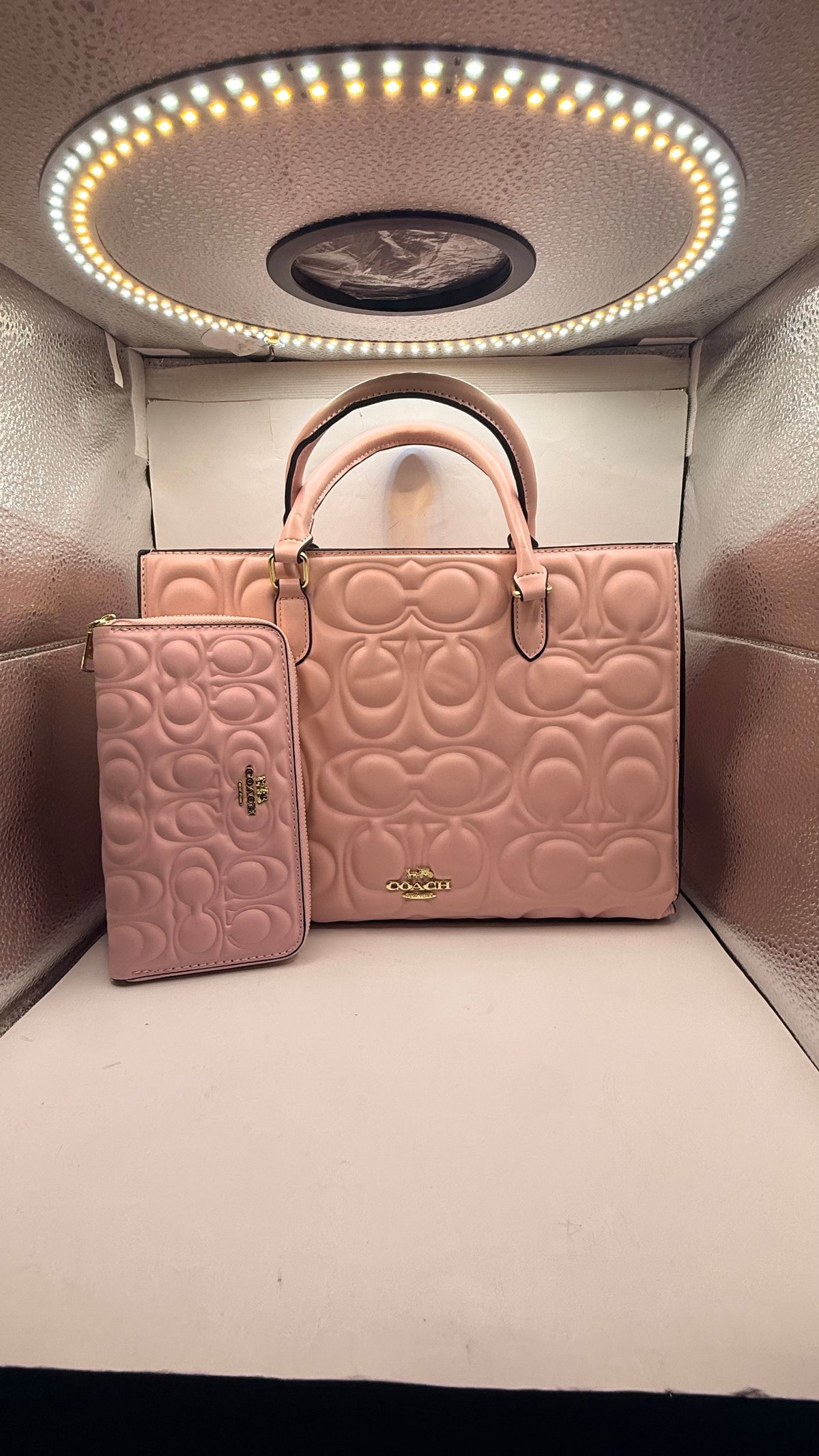 Pink Coach Maggie Tote Handbag