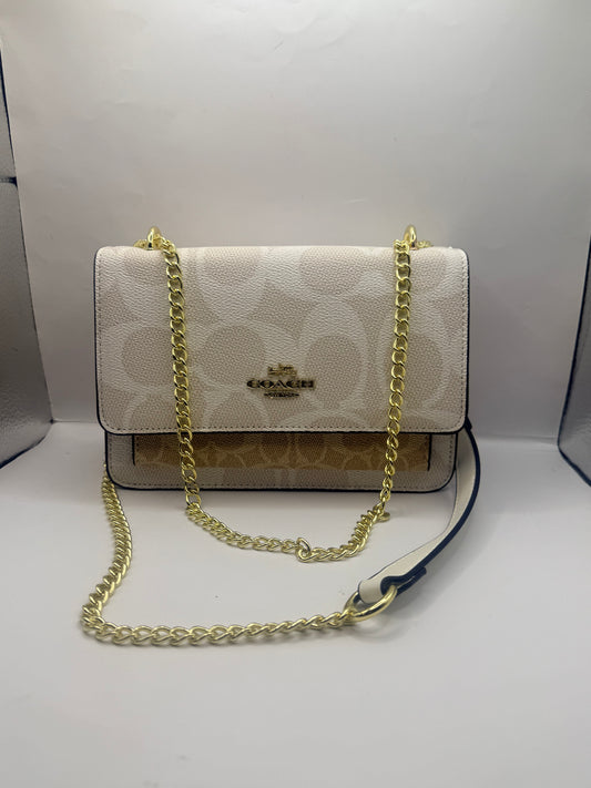 White & Beige Crossbody