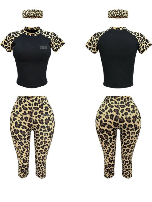 Cheetah Capri 3-pc Set