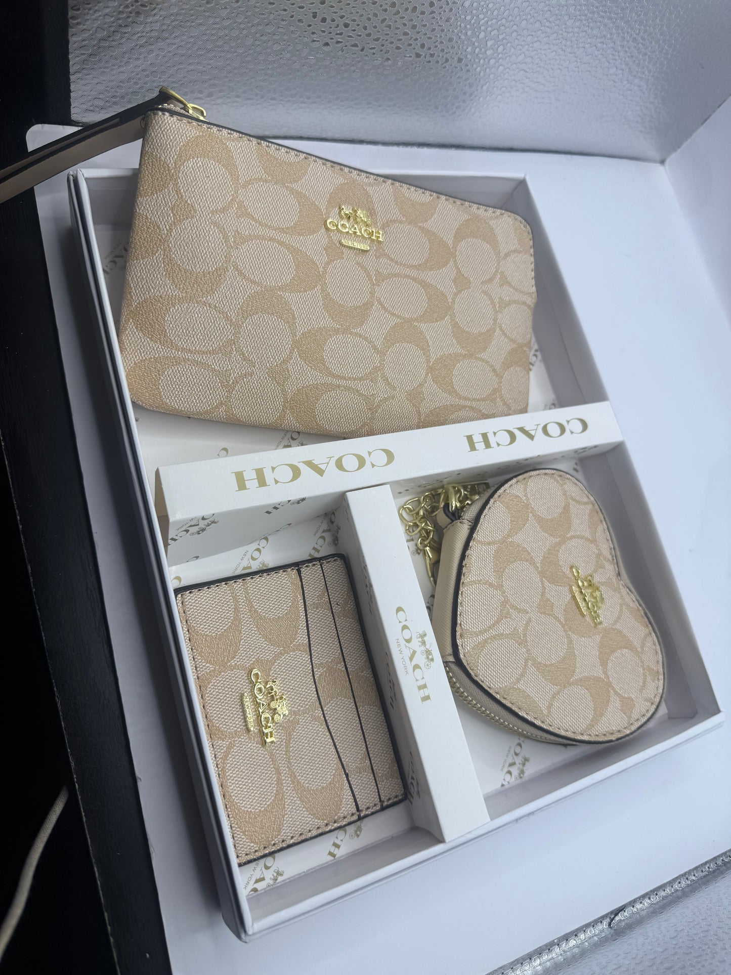 Coach Wristlet 3 piece Set