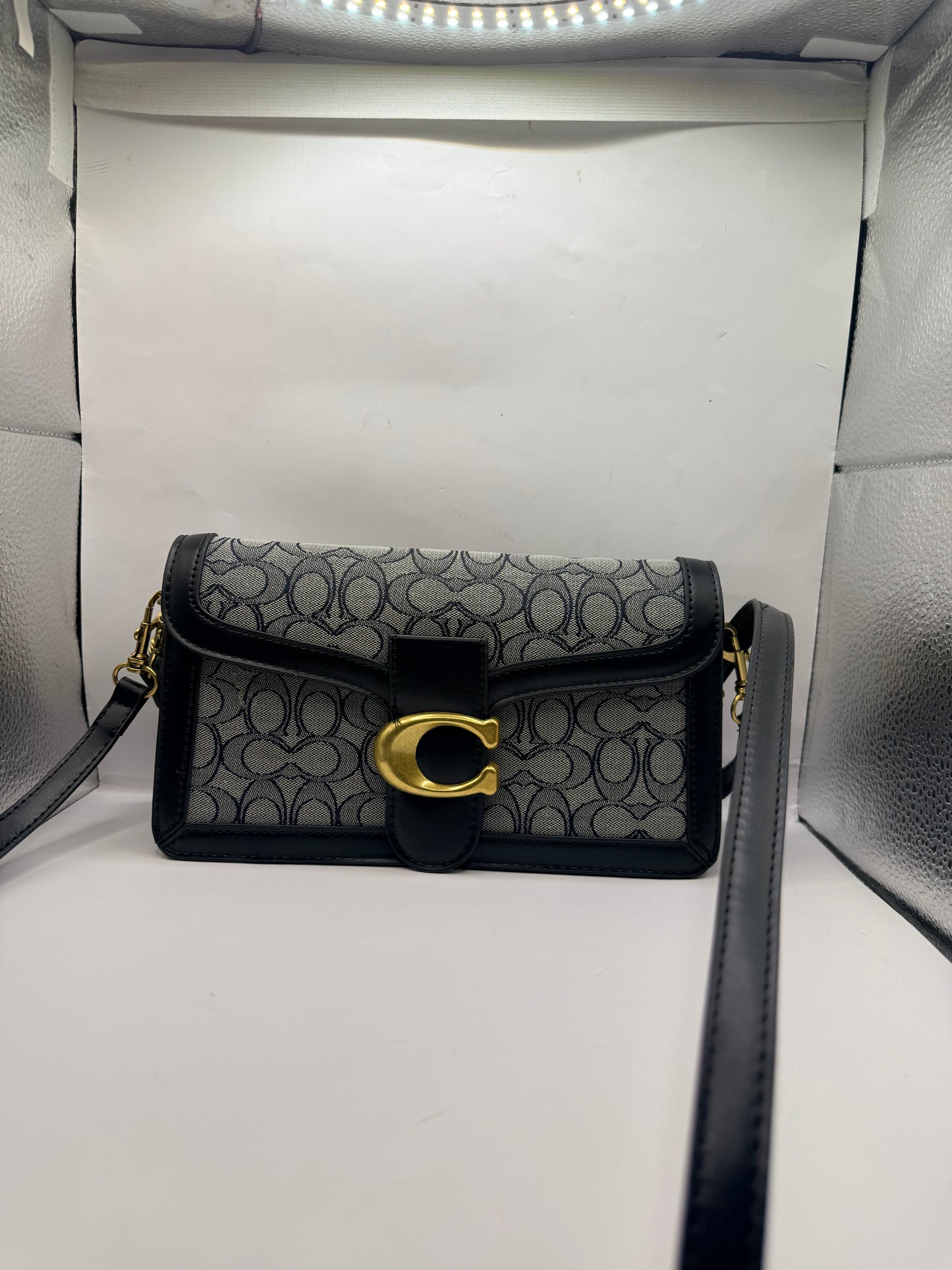 Black & Gray Tabby Handbag