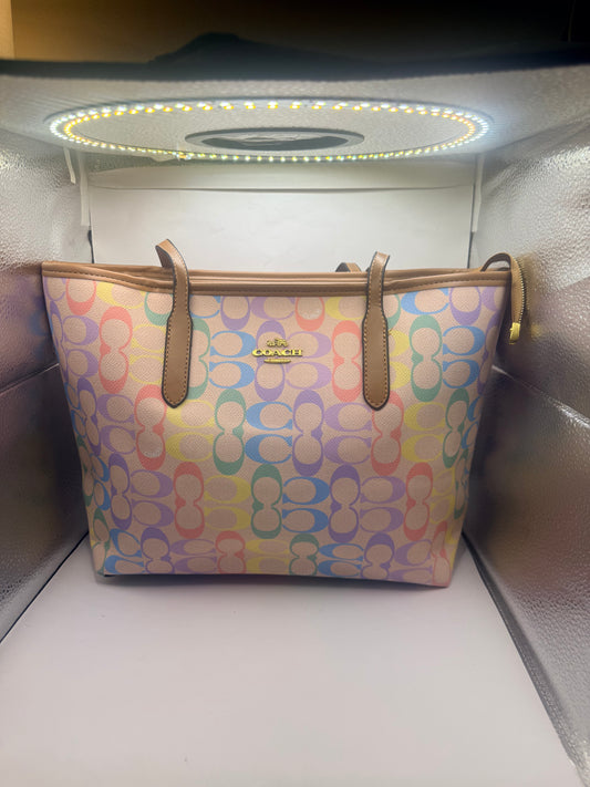 Rainbow Coach Handbag