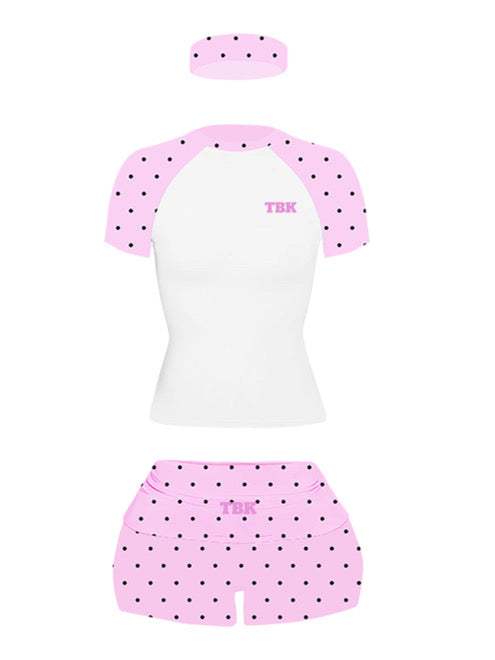 Pink polka Dot 3 pc Set