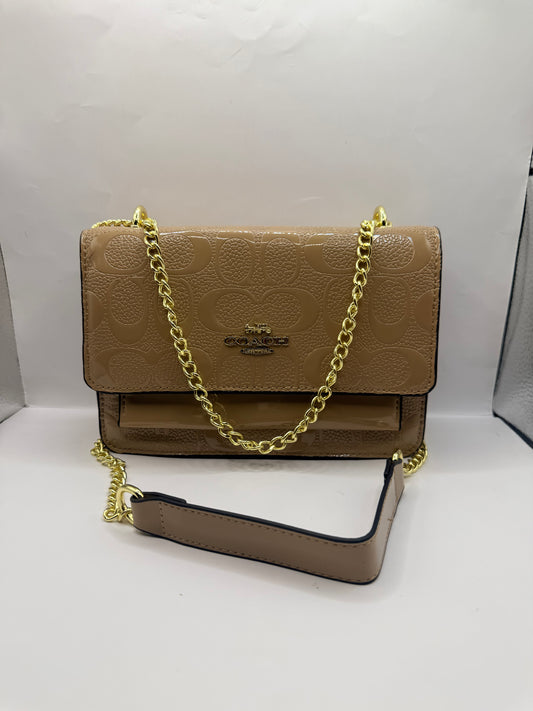 Beige Coach Crossbody