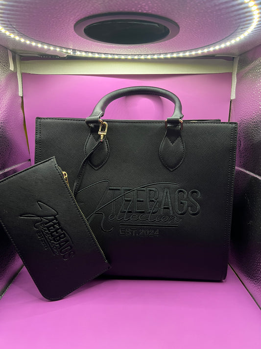 TBK Black Handbag w/wallet