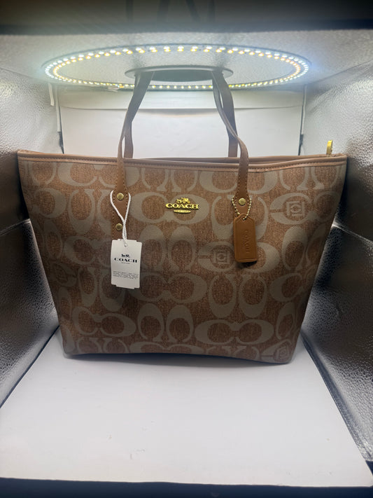 Brown Coach Tote Bag