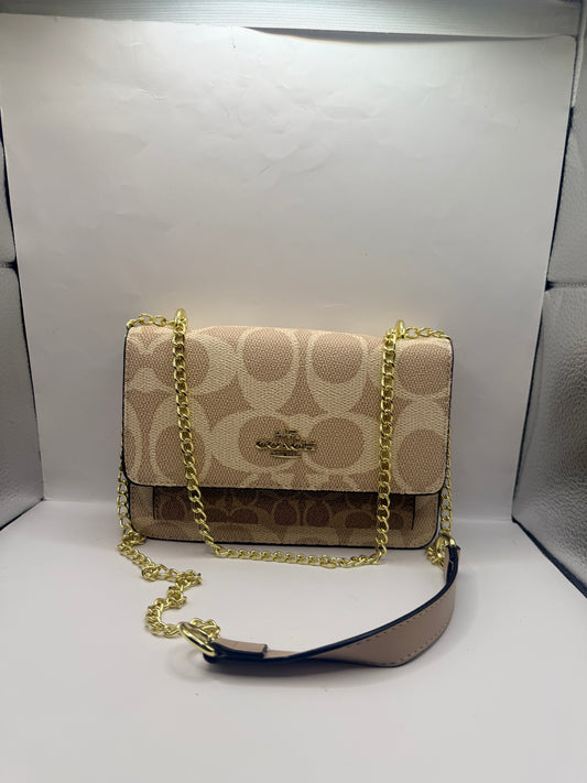 Beige Coach Crossbody