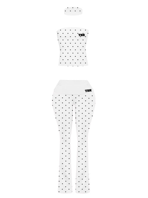 White Polka Dot 3 pc set