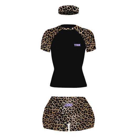 3 pc black cheetah set